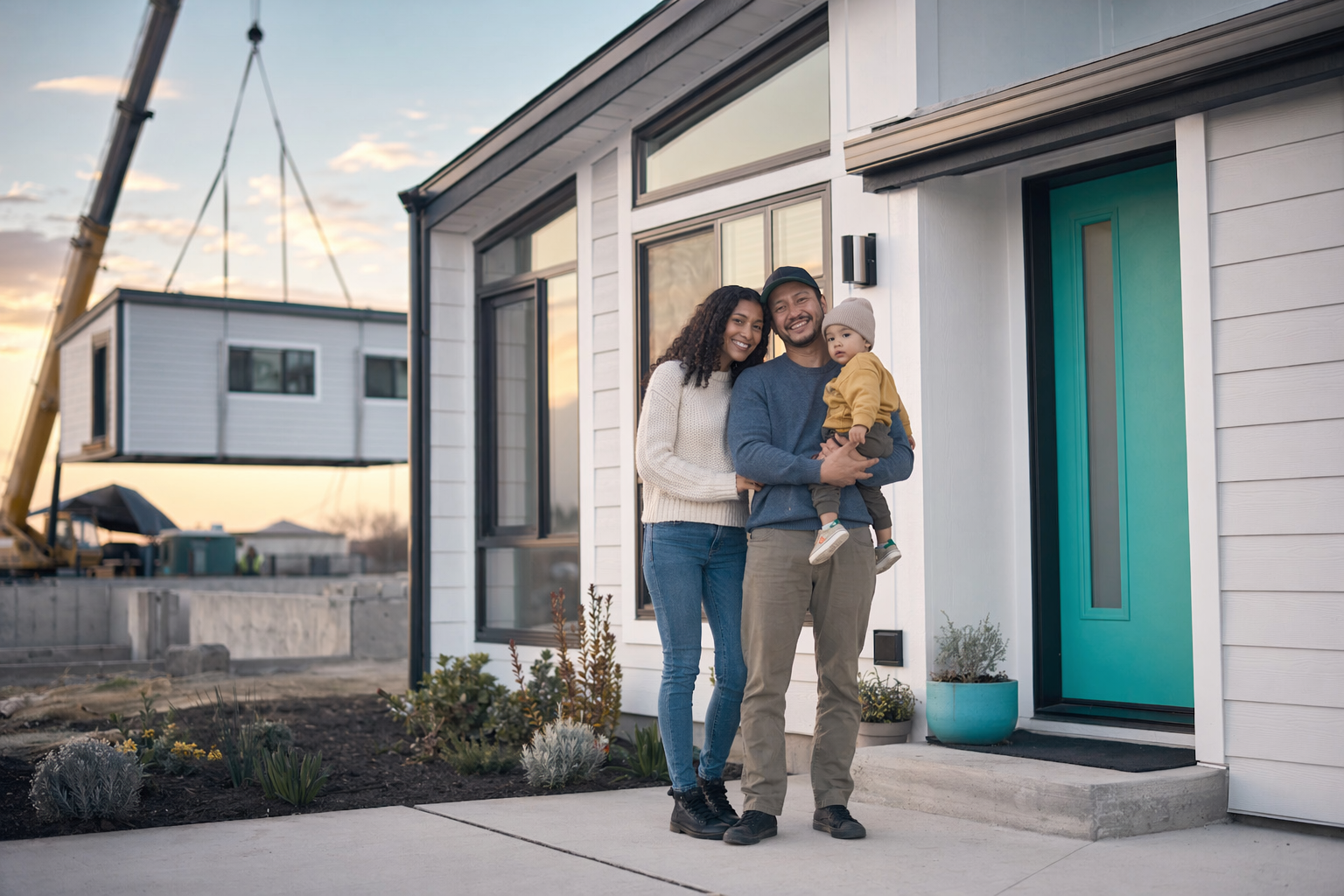 Modular homes for immigrant families